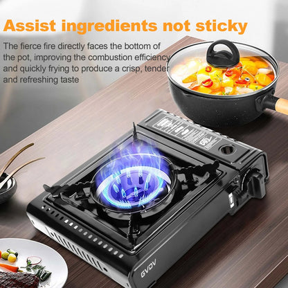 Portable Camping Stove, 1 Burner Butane Gas Stove with Updated Carrying Case