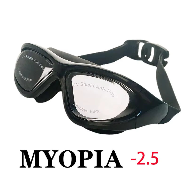 2021 Adult Myopia Swimming Goggles Earplug Professional Pool Glasses anti Fog Men Women Optical Waterproof Eyewear Wholesale