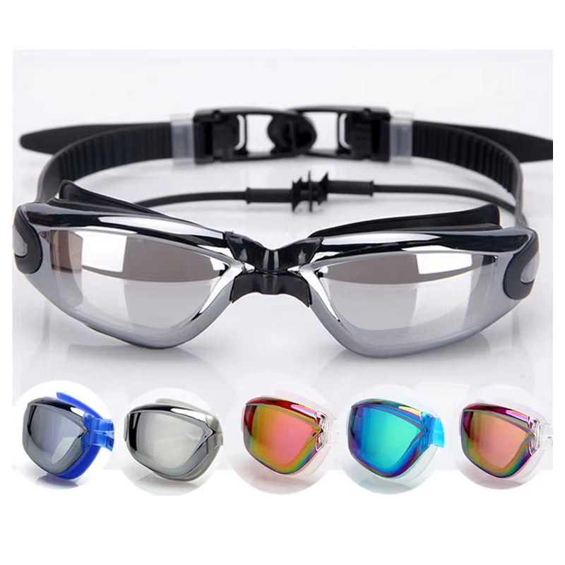 2021 Adult Myopia Swimming Goggles Earplug Professional Pool Glasses anti Fog Men Women Optical Waterproof Eyewear Wholesale