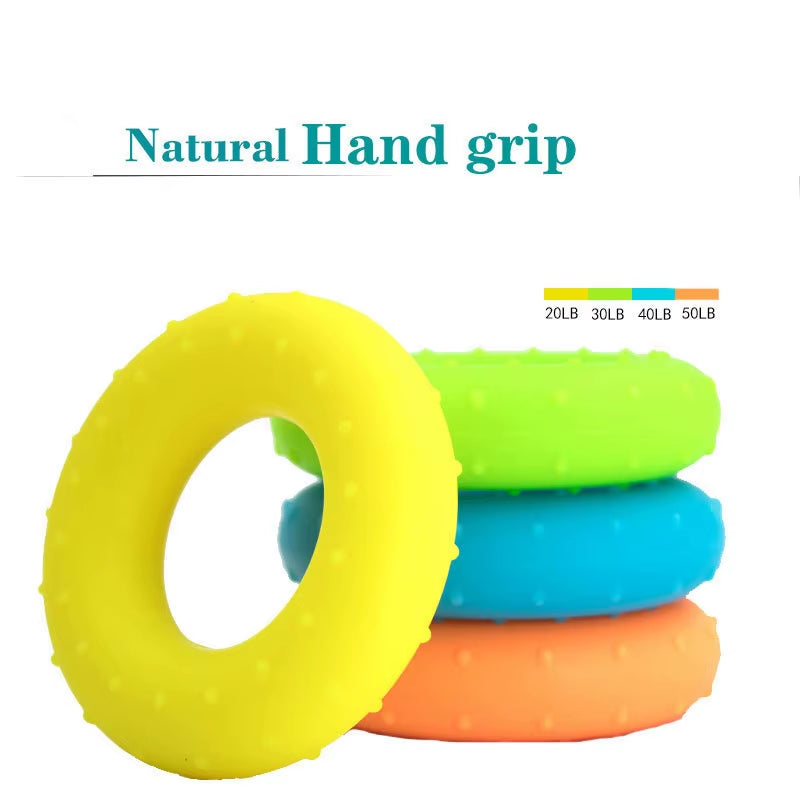 Silicon Gel Hand Grip Gripping Ring Carpal Expander Portable Finger Trainer Grip Strength Rehabilitation Massage Ball